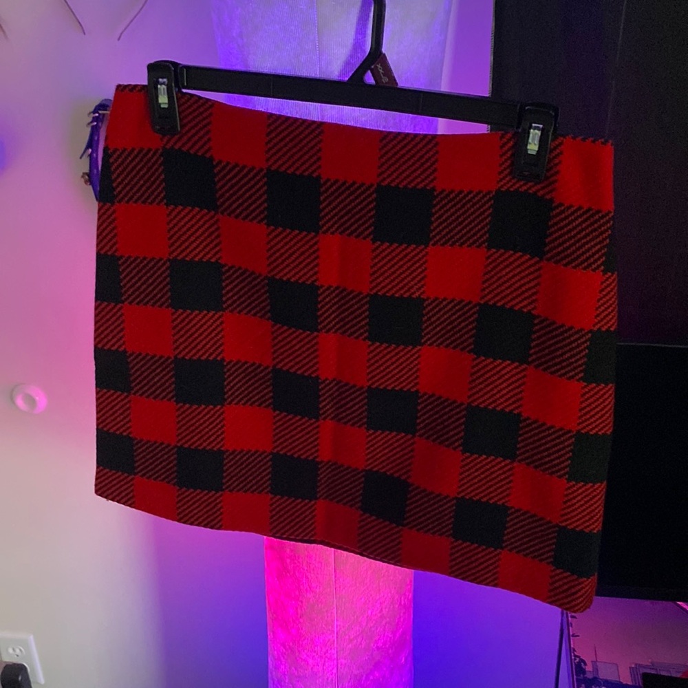 Size 12 Straight Skirt Checkered